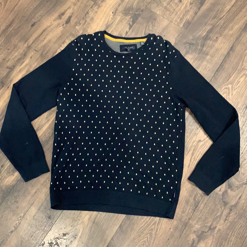 Ted Baker London Navy Crewneck Sweater Size Small